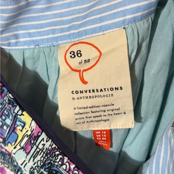 Anthropologie Venice Gondola Multicolor Artistic Skirt 52 Conversations - Picture 5 of 7